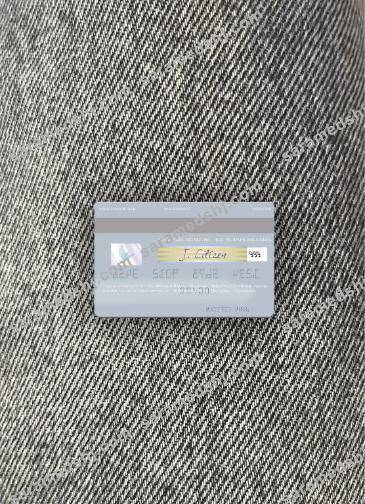 Venezuela Banesco Banco Universal visa card photolook back
